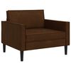 vidaXL XL Armchair Brown Faux Suede Leather