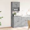 vidaXL Kitchen Cabinet Concrete Grey 60x50x180 cm Engineered Wood