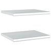 vidaXL Wall Shelves 2 pcs 50x40 cm Silver Stainless Steel