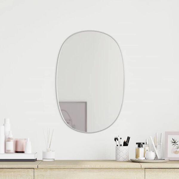 vidaXL Wall Mirror Silver 50x35 cm