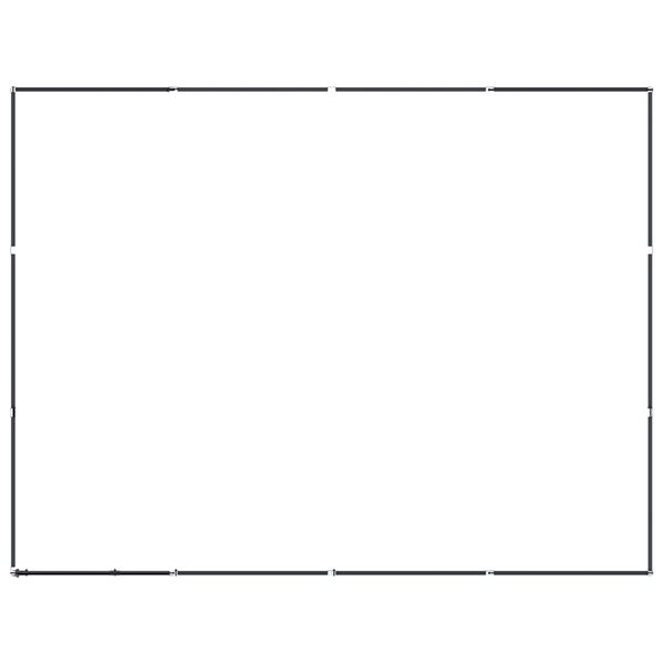 vidaXL Outdoor Dog Kennel Steel 11.06 m&sup2;