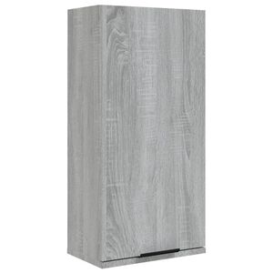 vidaXL Wall-mounted Bathroom Cabinet Grey Sonoma 32x20x67 cm