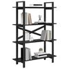 vidaXL Bookshelf Black Oak 100 x 33.5 x 140 cm Engineered Wood