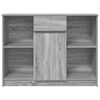 vidaXL Sideboard with Drawer Grey Sonoma 101x35x76 cm Engineered Wood