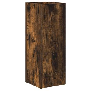 vidaXL Umbrella Stand Smoked Oak 20 x 20 x 55.5 cm Engineered Wood