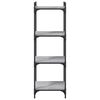 vidaXL Bookcase 4-Tier Grey Sonoma 40x30x120 cm Engineered Wood