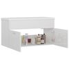 vidaXL Sink Cabinet with Built-in Basin High Gloss White Engineered Wood