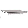 vidaXL Manual Retractable Awning Light Grey 3.5 x 2 m