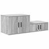 vidaXL Storage Cabinet 2 pcs Grey Sonoma 127 x 41 x 40 cm