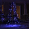 vidaXL Christmas Cone Tree 160 LEDs Indoor and Outdoor 78x120 cm