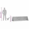 vidaXL Chicken Cage Silver 215 x 55 x 55 cm Galvanised Steel