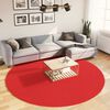 vidaXL Rug OVIEDO Short Pile Red &Oslash; 240 cm