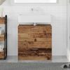 vidaXL Bathroom Cabinet Old Wood 59 x 37 x 59 cm Engineered wood