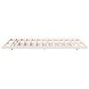 vidaXL Floor Bed Frame White 120 x190 cm Solid pine wood