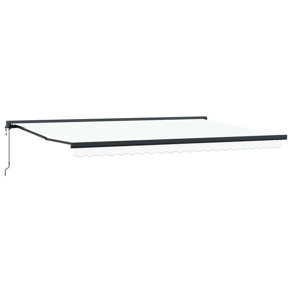 vidaXL Awning White 500 x 300 x 165 cm Polyester and Aluminium
