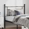 vidaXL Metal Replace Headboard Black 100 cm