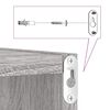 vidaXL Wall Cube Shelves 4 pcs Grey Sonoma 30x15x30 cm
