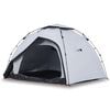 vidaXL Camping Tent Dome 4-Person White Blackout Fabric Quick Release