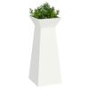vidaXL Pillar Planter 2 pcs White 40 x 40 x 100 cm