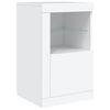 vidaXL Sideboard with LED Lights White 164x37x67 cm