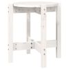 vidaXL Coffee Table White &Oslash; 42.5x45 cm Solid Wood Pine