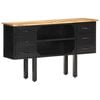 vidaXL Sideboard | Rough Mango Wood | Solid Rough Mango Wood | Medium