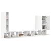 vidaXL TV Wall Cabinet Set Wall-mounted 6 pcs White