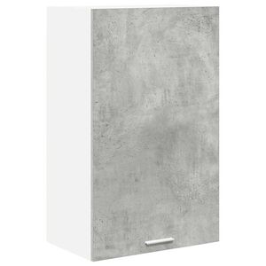 vidaXL Hanging Cabinet Concrete Grey and White 50 x 31 x 80 cm