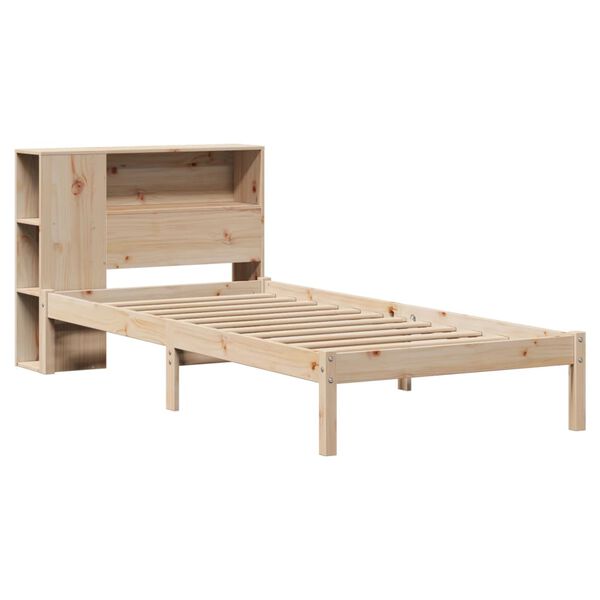 vidaXL Bookcase Bed without Mattress 90x190 cm Single Solid Wood Pine
