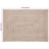 vidaXL Area Rugs Rectangular Natural and White 120 x 170 cm