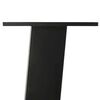 vidaXL Console Table Legs 4 pcs Black 72 cm Steel