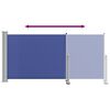 vidaXL Patio Retractable Side Awning 120x300 cm Blue