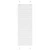vidaXL Pleated Blind White 50x100 cm Fabric Width 49.4 cm Polyester