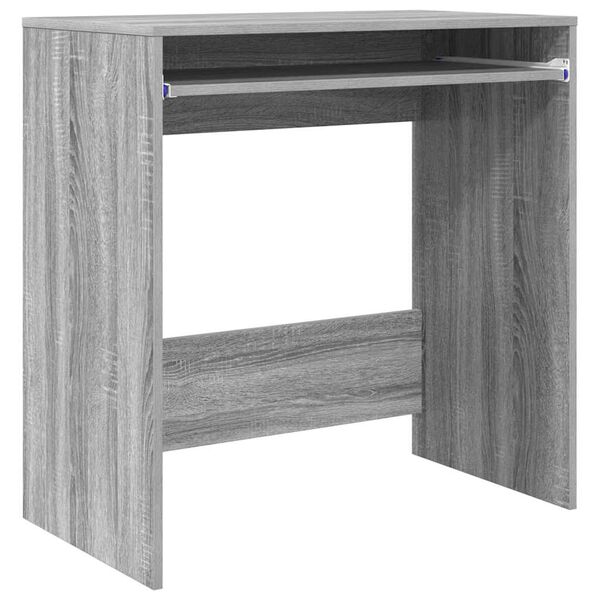 vidaXL Desk with Drawer Grey Sonoma 77.5 x 43 x 79 cm Engineered Wood
