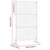 vidaXL Privacy Screen Grey 100 x 50 x 180 cm Steel