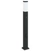 vidaXL Bollard Light with Sensor&Outlet 80 cm Black IP44