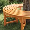 vidaXL Tree Bench 2 pcs Brown 160 x 160 x 45cm Solid Eucalyptus wood