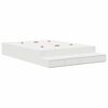 vidaXL Storage Bed Frame with Drawer White 135 cm Engineered Wood