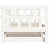 vidaXL Daybed with Trundle without Mattress White 90x190 cm Single Solid Wood