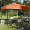 vidaXL Canopy Tent Manual Orange 243 x 243 x 251 cm Fabric