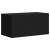 vidaXL TV Wall Cabinet Set Wall-mounted 4 pcs Black Engineered Wood