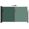 vidaXL Retractable Side Awning Dark Green 117x300 cm
