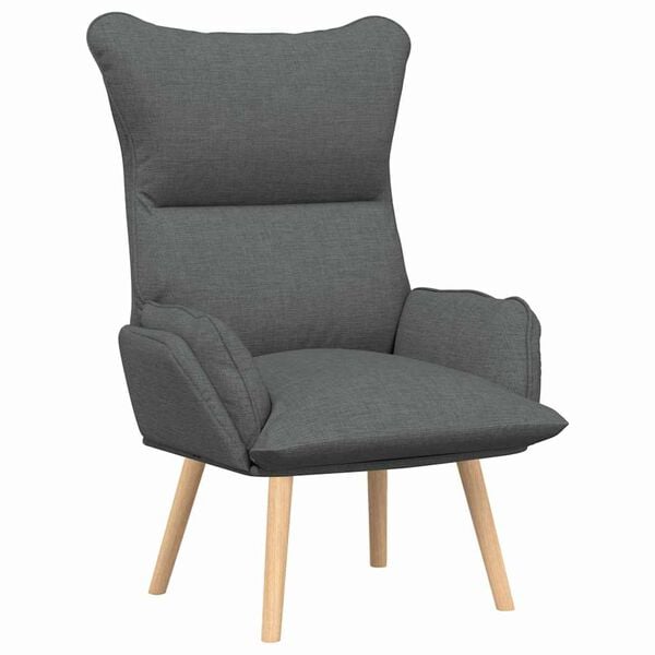 vidaXL Relaxing Chair Dark grey 69 x 74 x 93 cm Fabric