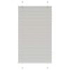 vidaXL Pleated Blind Light Grey 70x150 cm Fabric Width 69.4 cm Polyester