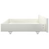 vidaXL Bed Frame without Mattress White Solid Pine Wood 160x200 cm