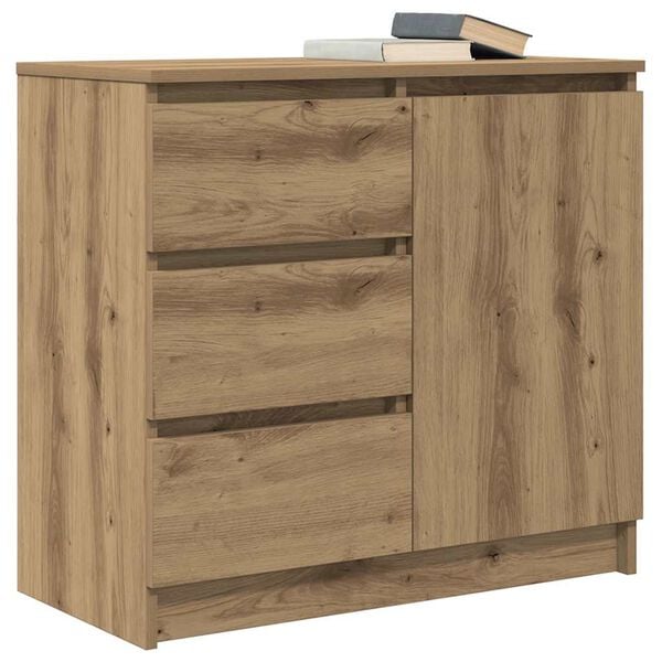 vidaXL Sideboard with Drawer Artisan Oak 71x35x65 cm Engineered Wood