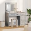 vidaXL Dressing Table 2 pcs Grey 40 x 41 x 75 cm Engineered wood