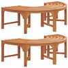 vidaXL Tree Bench 2 pcs Brown 160 x 160 x 45cm Solid Eucalyptus wood
