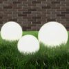 vidaXL LED Bowl Lamp Set 3 Pieces Spherical 20/30/40 cm PMMA