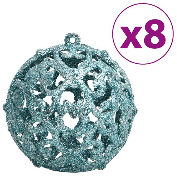 vidaXL Christmas Baubles 100 pcs Turquoise 3 / 4 / 6 cm